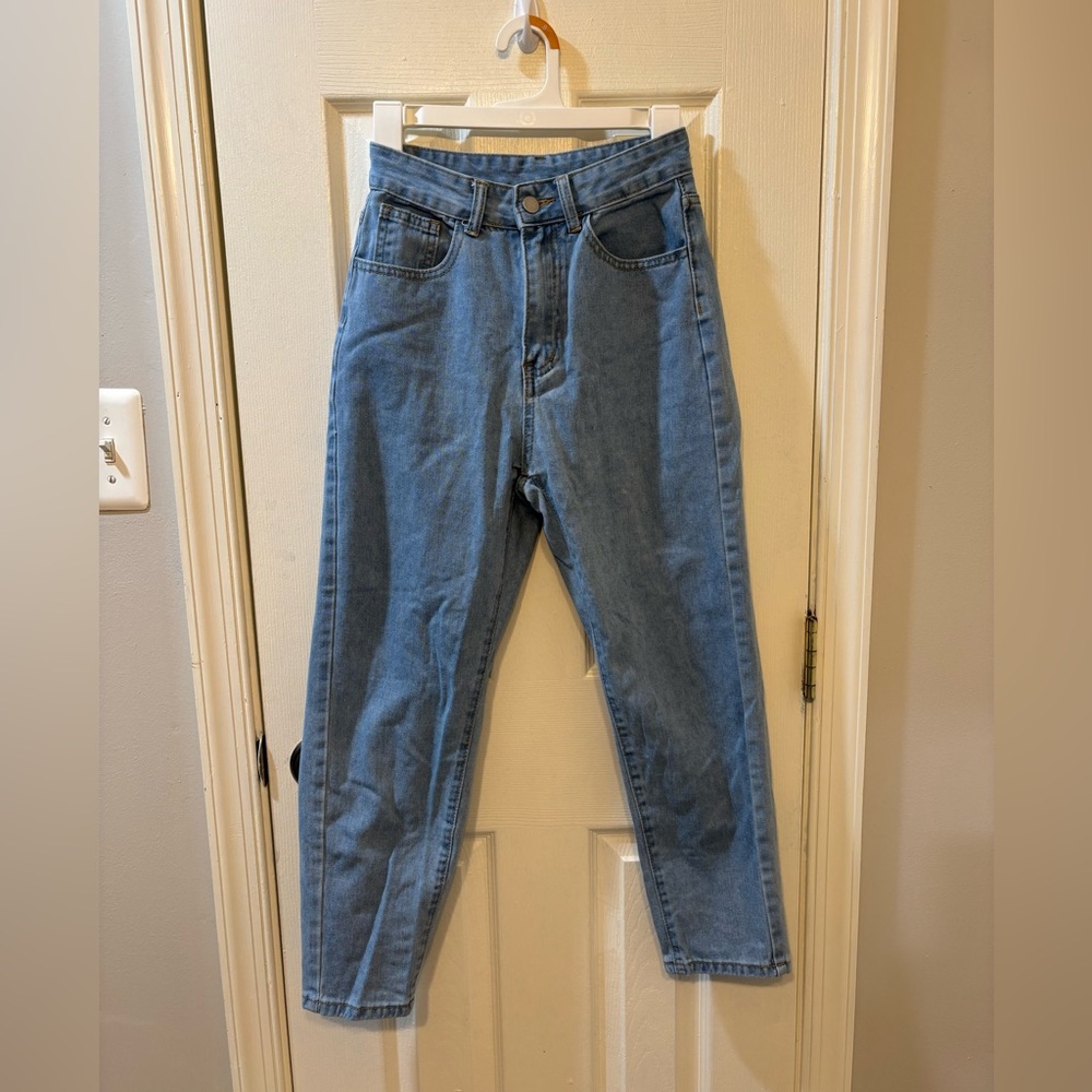 SHEIN blue 90s mom jeans